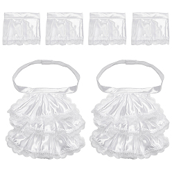 White Polyester Lace Collar & Oversleeves, Garment Accessories, White, 680mm