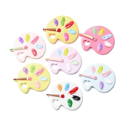 (52) Непрозрачная лаванда Непрозрачные кабошоны из смолы, цветовая палитра, разноцветные, 43.5x44x6.5 мм