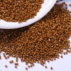 (DB2108) Окрашенная Непрозрачная Хурма Дуракоат Бусины miyuki delica, цилиндр, японский бисер, 11/0, (db 2108) окрашенная в непрозрачную хурму дюракоат, 1.3x1.6 мм, Отверстие: 0.8 мм, о 2000 шт / бутылка, 10 г / бутылка