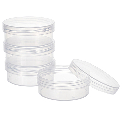 Прозрачный Контейнеры для хранения из полипропилена (пп), с завинчивающейся крышкой, для бисера, ювелирные изделия, мелкие предметы, колонка, прозрачные, 8.95x3.5 см, Внутренний диаметр: 8.15 cm