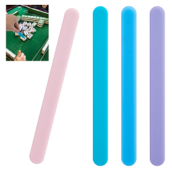 (52) Непрозрачная лаванда 4шт. 4 цветные силиконовые палочки для перемешивания, для приготовления торта, разноцветные, 140x13x5 мм, 1 шт / цвет