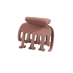 Сиена Пластиковые зажимы когтя волос, аксессуары для волос для женщин девушка, цвет охры, 40x40 мм