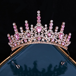 Розалина Сплав горный хрусталь ленты для волос, аксессуары для волос для женщин, девочек, украшение для вечеринки, корона, Розалина, 140 мм