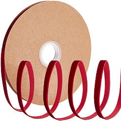 Темно-Красный 1 рулонная флокированная лента, одна сторона, для подарочной упаковки, оформление партии, темно-красный, 10x1 мм, 20 двор / рулон