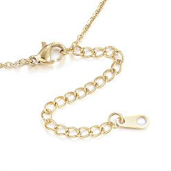 Golden Vacuum Plating 304 Stainless Steel Necklaces, Cable Chain Necklaces, Golden, 17.32 inch(44cm)