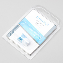 Светло-Синий Силиконовый наперсток для защиты пальцев, швейные инструменты, голубой, 23x12 мм