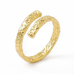 Настоящее золото 14K Ионное покрытие (ip) 304 манжета из нержавеющей стали для женщин, забитые открытые кольца, реальный 14 k позолоченный, 3.8 мм, внутренний диаметр: американский размер 6 3/4 (17.2 мм)