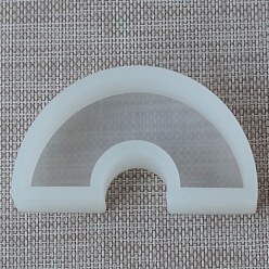 Arch Geometrische Baustein-DIY-Silikonformen in Lebensmittelqualität, zur Herstellung von Duftkerzen, Bogen, 7x12x3 cm, Innendurchmesser: 5.5x11x2.5 cm