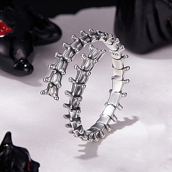 Античное Серебро 925 серебряные манжеты, кость, античное серебро, внутренний диаметр: 18 мм