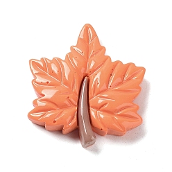 Лист Кабошоны из непрозрачной смолы на осеннюю тематику, мультяшные кабошоны, лист, 26x23x6 мм