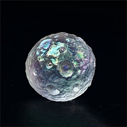 Хрусталь Луна метеорит природный кристалл кварца хрустальный шар, Украшения из энергетического камня Рейки для исцеления, медитация, колдовство, 43 мм