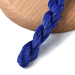 Синий 1 пучок нейлоновых ниток для изготовления бисерных украшений, синие, 1 мм, около 28.43 ярдов (26 м) / пачка