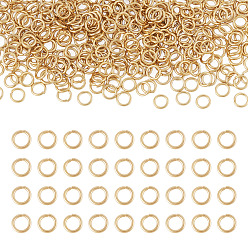 Real 14K Gold Filled 20g Messing offene Biegeringe, Armband Halskette Verbindungsring, DIY Schmuckzubehör, echtes 14 k Gold gefüllt, 20 Messgerät, 5x0.8 mm, Innendurchmesser: 3.1 mm, 350 Stück / 20 g