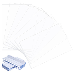 Clear 50Pcs PVC Heat Shrink Wrap Bags, Rectangle, Clear, 39.5x25x0.01cm