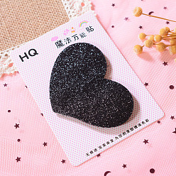 Сердце Нейлоновые волшебные подушечки для волос, зажим для волос, держатель для бахромы, Сердце Pattern, 95x50 мм