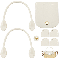 Бежевый Наборы для изготовления сумок, включая чехлы-книжки для сумок и ручки для кошельков из искусственной кожи., аксессуары для изготовления сумок, бежевые, 10.4x9x0.2 см