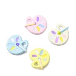 (52) Непрозрачная лаванда Окрашенного распылением эмали сплава подвески, палитра прелестей, стойки покрытие, без кадмия, без никеля и без свинца, разноцветные, 15.5x13.5x3 мм, отверстие : 2 мм