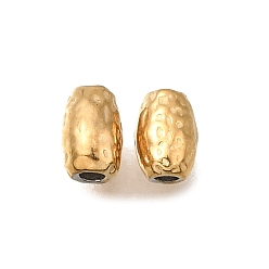 Настоящее золото 18K 304 из нержавеющей стали бусы, ионное покрытие (ip), овальные, реальный 18 k позолоченный, 5~5.5x3.5 мм, отверстие : 1.2 мм