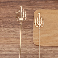 Розовое Золото Гребень для волос из сплава, с петлями, розовое золото , 120 мм