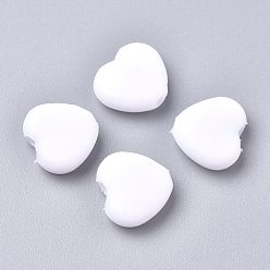 Blé Verrou de cordon en plastique pvc coeur pour cache-bouche, boucles de cordon antidérapantes, régleur de corde, blé, 9.5x10x3.5mm, Trou: 2x4mm