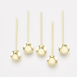 Light Gold Iron Pendants, Spoon, Light Gold, 46x10x3.5mm, Hole: 1mm