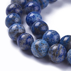 Lapis Lazuli Natural Lapis Lazuli Beads Strands, Round, 10mm, Hole: 1mm, about 37pcs/strand, 15.7 inch(40cm)