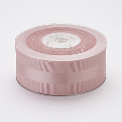 Misty Rose Polyester Grosgrain Ribbon, Misty Rose, 1-1/2 inch(38mm), about 100yards/roll