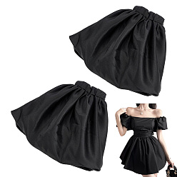 Black Polyester Stretch Short Oversleeves for Women, Black, 200x270x40mm