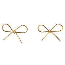 Golden 304 Stainless Steel Connector Charms, Bowknot, Golden, 17x22.5x3.5mm, Hole: 5x8mm