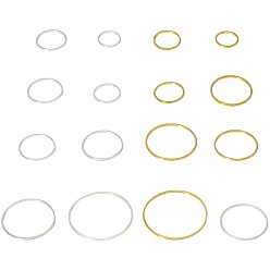 (52) Непрозрачная лаванда Латунные соединительные колечки, разноцветные, 10.8x7.4x1.8 см, 240 шт / коробка