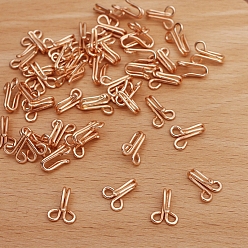 Light Gold Латунные фурнитура для волос, пони крючок, аксессуары для украшения хвоста, ножницы, золотой свет, 11x8 мм