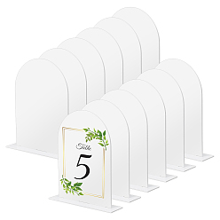 Белый Акриловый пустой стол, табличка с номером, держатель для палатки, табличка с именем на столе, арка, белые, 120x30x142 мм