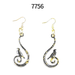 Темно-Голубой Силиконовые формы для подвесок в виде птиц своими руками, формы для литья смолы, для изготовления изделий из уф-смолы и эпоксидной смолы, глубокое синее небо, 53x52x4 мм, отверстие : 2.5 мм, внутренний диаметр: 49x24 мм