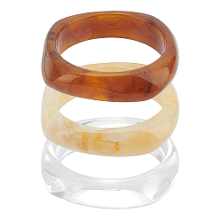 (52) Непрозрачная лаванда 3шт 3 стиль имитация мрамора акриловые браслеты набор для женщин, разноцветные, внутренний диаметр: 2-5/8 дюйм (6.8 см), 1 шт / стиль