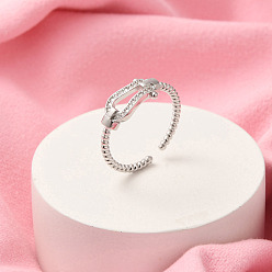 Другие Открытые манжеты из латуни с микропаве и прозрачным цирконием для женщин, застежка-шлем, 7 мм, внутренний диаметр: 18 мм