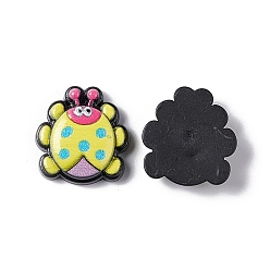 Желтый Непрозрачные кабошоны из смолы, божья коровка / божья коровка, желтые, 19.5x19x6 мм