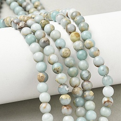 Шушан Камень Натуральный камень Шушан бисер нитей, круглые, класс А, 6~6.5 мм, отверстие : 1.2 мм, около 64 шт / нитка, 14.96'' (38 см)