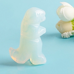 Опал Резные фигурки динозавров из опалита, для домашнего офиса настольный орнамент фэн-шуй, 50.8 мм