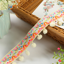 Светлый Золото-желтый Кружевная отделка с бахромой из полиэстера в этническом стиле, аксессуары для одежды, светлый золотарник желтый, 1-3/4 дюйм (45 мм), 20 ярдов / ролл