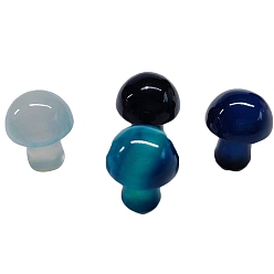 Натуральный Агат Фигурки целебных грибов из натурального агата, Украшения из камня с энергией Рейки, 20 мм