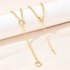 Настоящее золото 18K Латунные цепочки-ролики и лариаты, с пружинными кольцами ворот, долговечный, стойки покрытие, без свинца и без кадмия, реальный 18 k позолоченный, 16.73 дюйм (42.5 см)