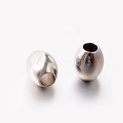 Нержавеющая Сталь Цвет Устойчивы к потускнению 201 распорные бусины из нержавеющей стали, цвет нержавеющей стали, 5x4 мм, отверстие : 2 мм