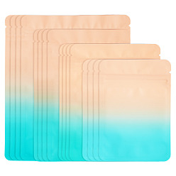 Сэнди Коричневый 100 шт. 4 стили пакеты с застежкой-молнией для животных, прямоугольные, градиент цвета, песчаный коричневый, 99~150x70~105x0.1 мм, 25 шт / стиль