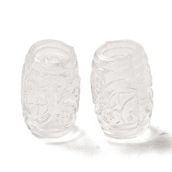 Прозрачный Прозрачного акрилового Европейский бисером, бусины с большим отверстием, баррель, прозрачные, 15x10.5 мм, отверстие : 6 мм, Около 675 шт / 500 г