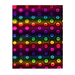 Couleur Mélangete Paster arc-en-ciel laser en vinyle pvc imperméable, pour la décoration de la maison de bricolage, couleur mixte, 300x250x0.3mm
