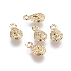 Light Gold Талисман из сплава, долговечный, слеза, золотой свет, 11x6.5x2.5 мм, отверстие : 1.6 мм