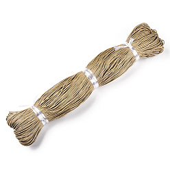 Светло-коричневый Вощеный хлопок шнур, загар, 1.5 мм, о 360 ярд / пучок (330 м / пучок)