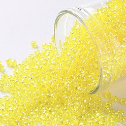 (102) Citrine Yellow Transparent Luster Тохо 11/0 круглые бусины, японский бисер, (102) цитрин желтый прозрачный блеск, 2.2 мм, отверстие : 0.8 мм, Около 1110 шт / 10 г