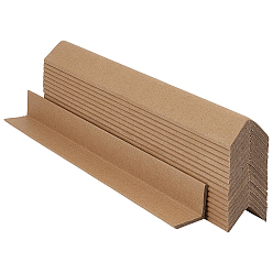 Color Canela Protectores de bordes anticolisión de cartón, protectores de esquina de papel reforzado tipo L, bronceado, 301x30x30 mm