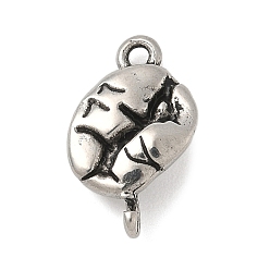 Античное Серебро 304 подвески для внутренних органов из нержавеющей стали, античное серебро, 14x8x4 мм, отверстие : 1.2 мм